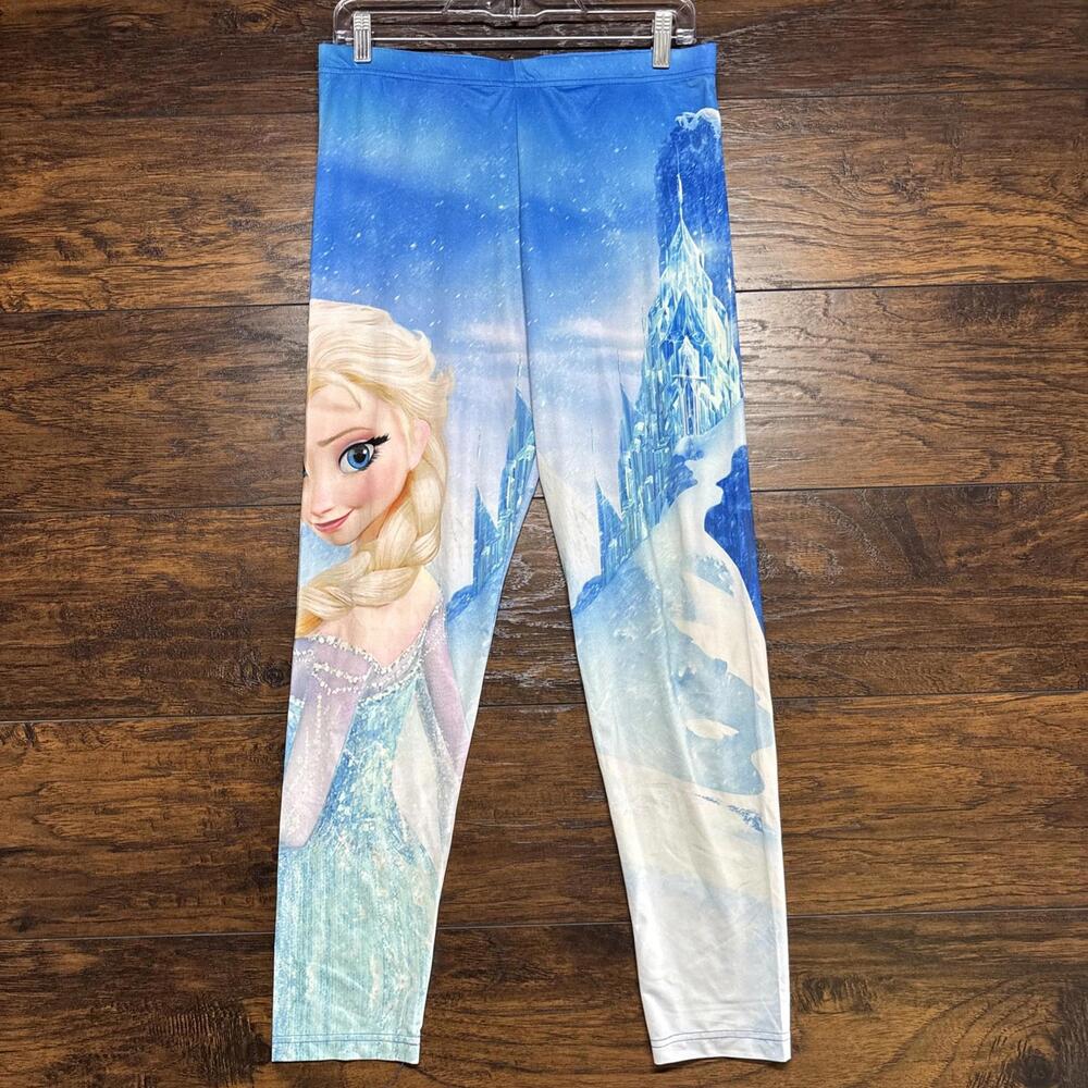 Disney Frozen Women's Pants - Pull On Leggings, Loungewear - Size Large